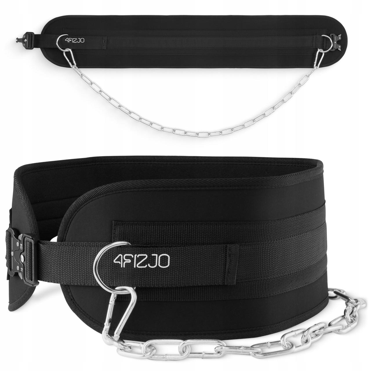 Пояс атлетический для отягощения 4FIZJO Dip Belt 80 см Black (P-5905973402255) - фото 7 Пояс атлетический для отягощения 4FIZJO Dip Belt 80 см Black (P-5905973402255) - фото 7