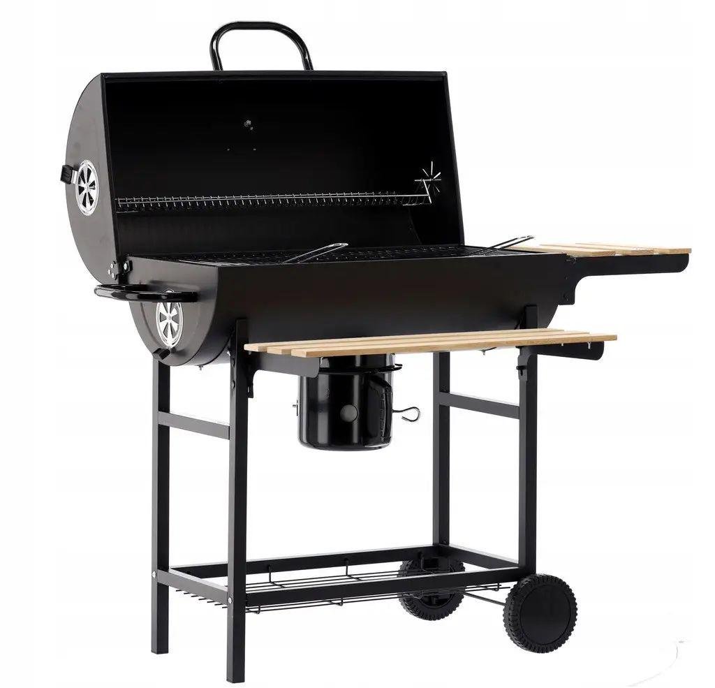 Гриль-барбекю угольный GardenLine BBQ5337 с крышкой на колесиках уличный Черный (AN-BBQ5337) Гриль-барбекю угольный GardenLine BBQ5337 с крышкой на колесиках уличный Черный (AN-BBQ5337)