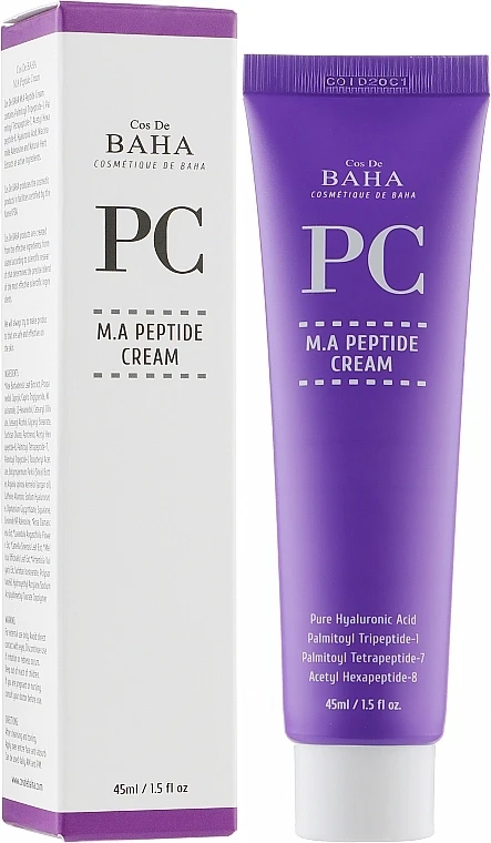 Крем пептидний проти зморшок Cos de BAHA M.A. Peptide Cream із матриксилом та аргіреліном 45 мл (2766695908)