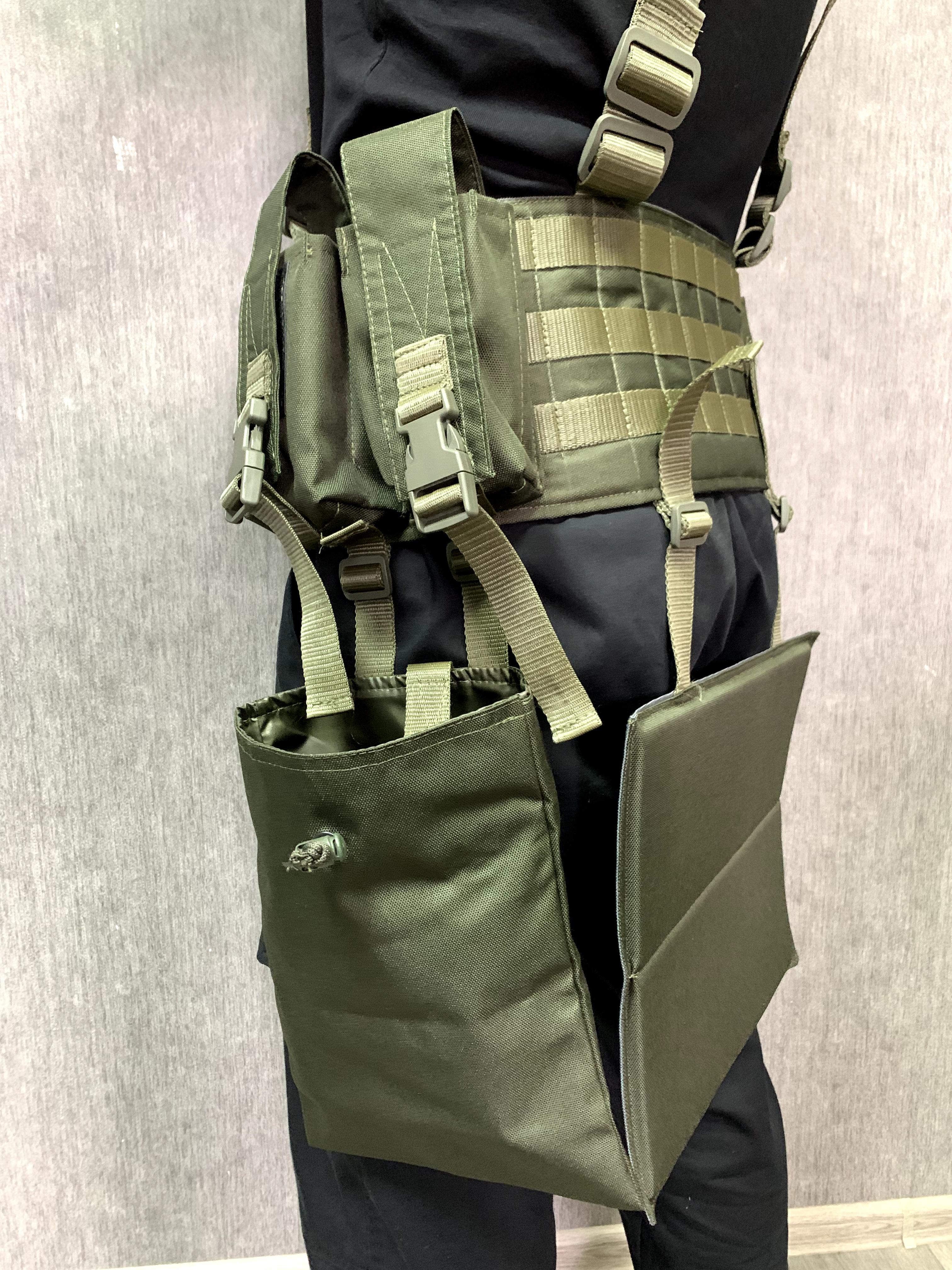 Ремінно-плечова система з підсумками на 8 магазинів і сидінням Оливковий (260331) - фото 3 Ремінно-плечова система з підсумками на 8 магазинів і сидінням Оливковий (260331) - фото 3