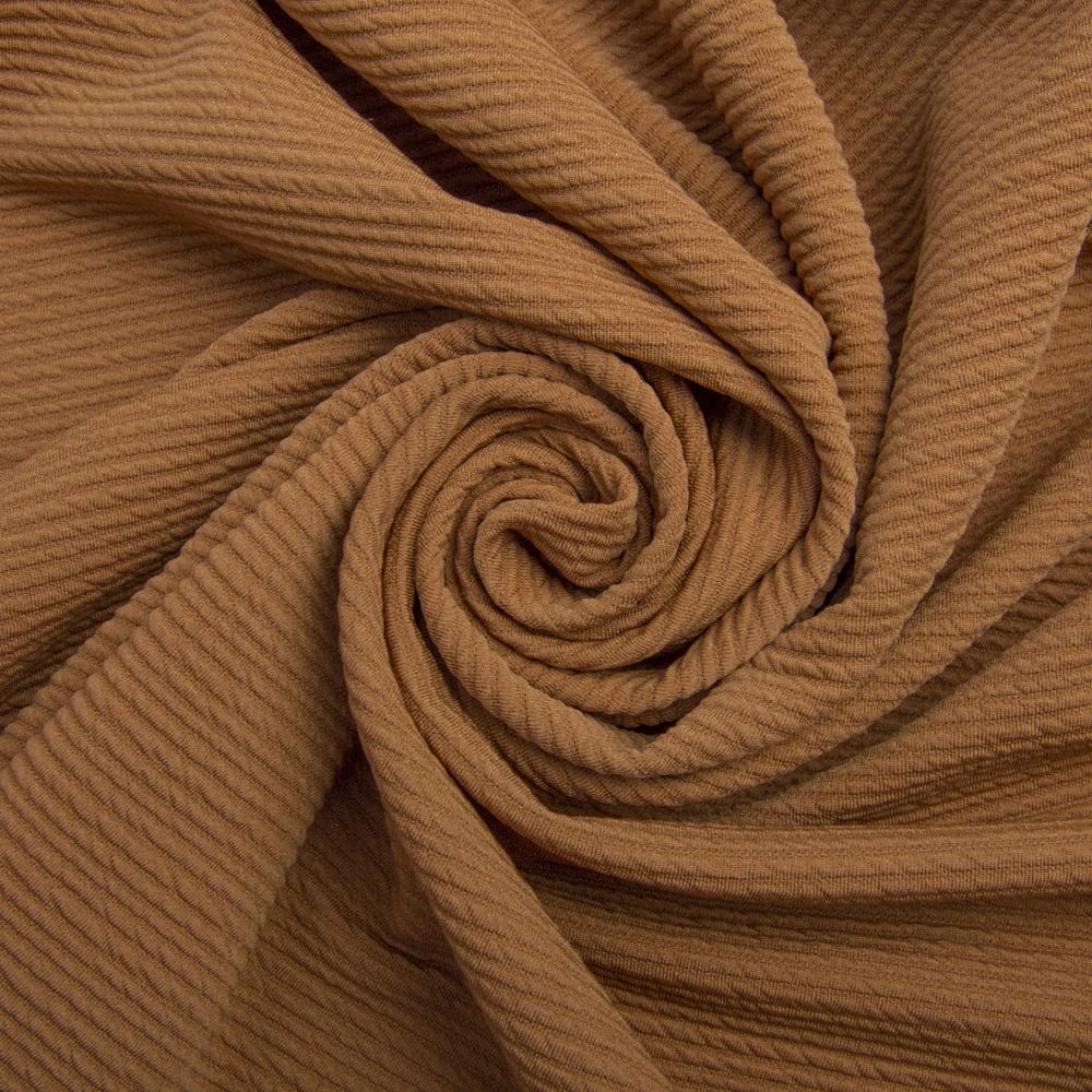 Ткань трикотаж жаккард Арнела Орех (23348)