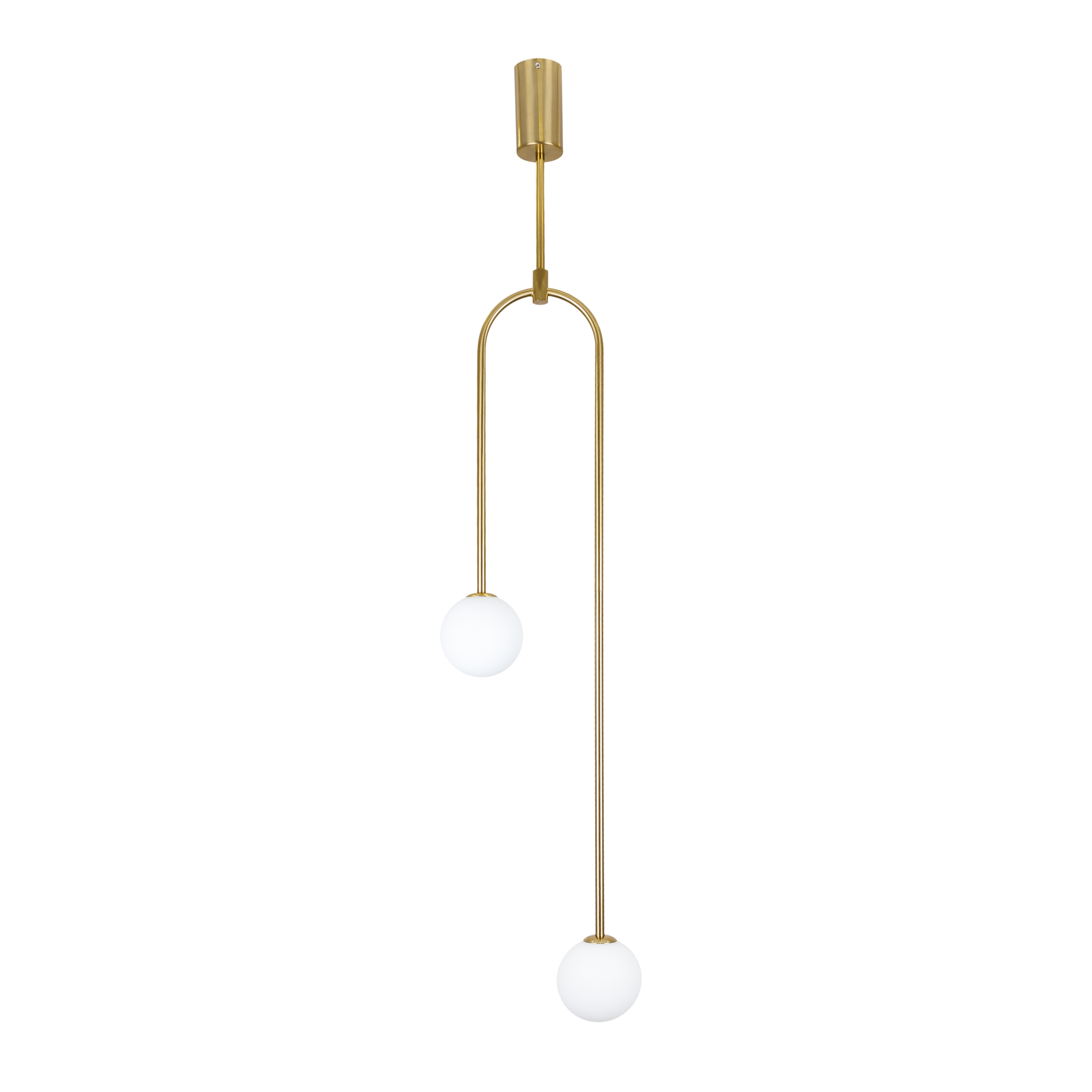 Люстра потолочная шар Levistella 7529800-2 BRZ/WH плафоны белые Бронза