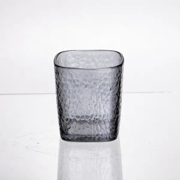 Набір склянок із товстого скла квадратних 6 шт. по 250 мл Сірий - фото 2