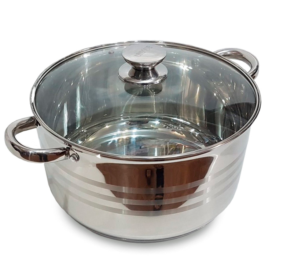 Кастрюля из нержавеющей стали Саме То UN-5004 25 л Серебреный (1007851-Gray-1)