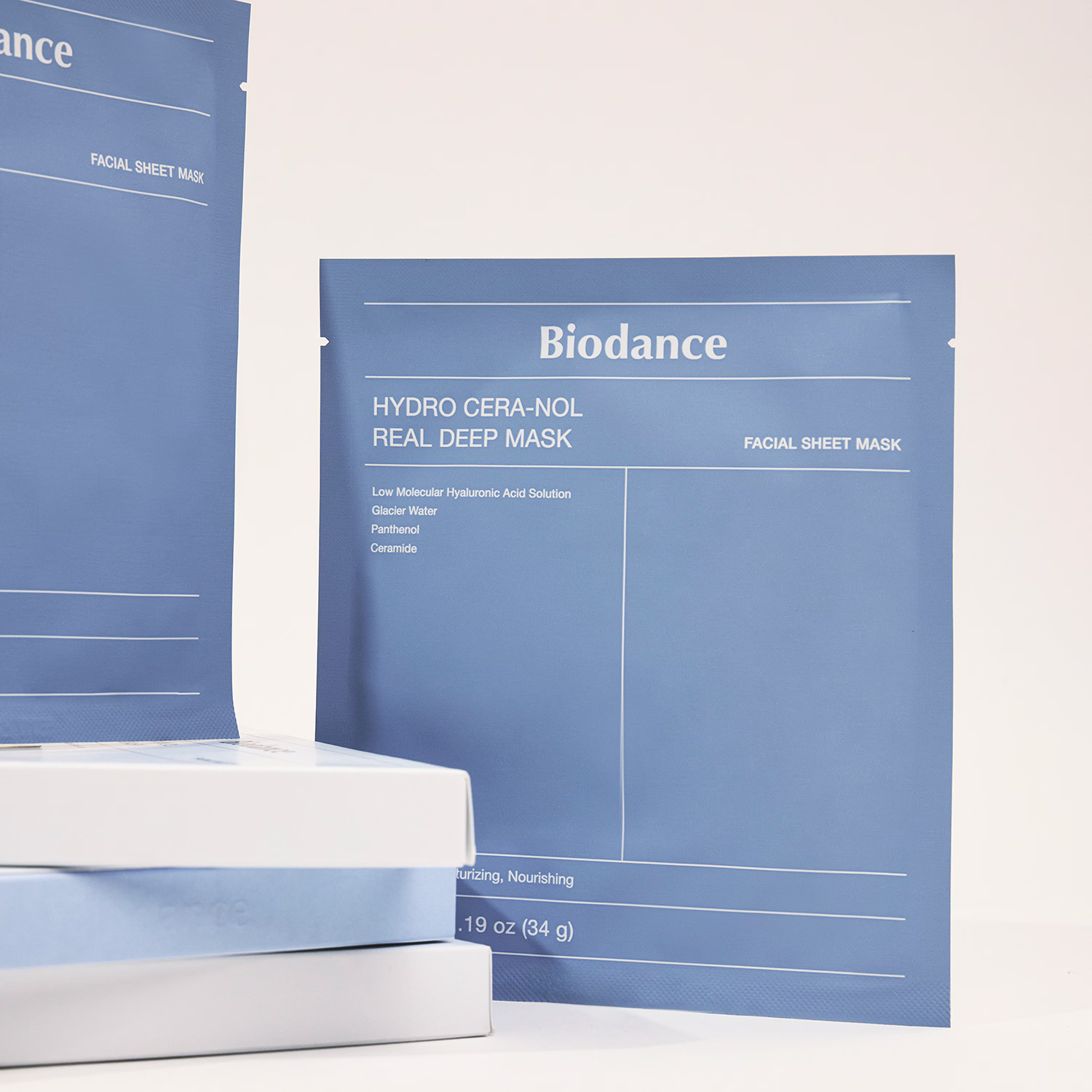 BIODANCE Hydro Cera-Nol Real Deep Mask Успокаивающая и укрепляющая гидрогелевая маска с Cera-Nol - фото 4