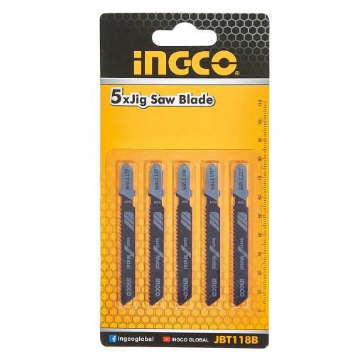 Набор пильных полотен по металлу для лобзика 5 шт. Ingco (10636224)