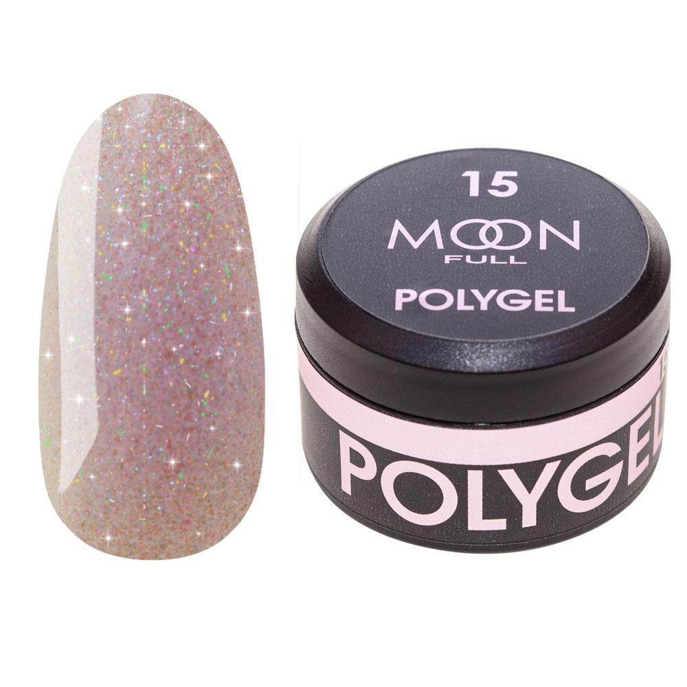 Полигель для наращивания Moon Full Poly Gel №15 15 мл
