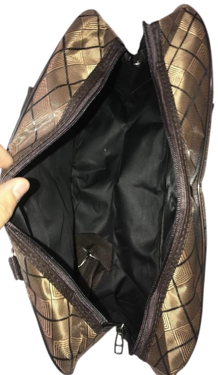 Сумка дорожная ручная кладь с длинным ремнем через плечо Коричневый (8809) - фото 4 Сумка дорожная ручная кладь с длинным ремнем через плечо Коричневый (8809) - фото 4