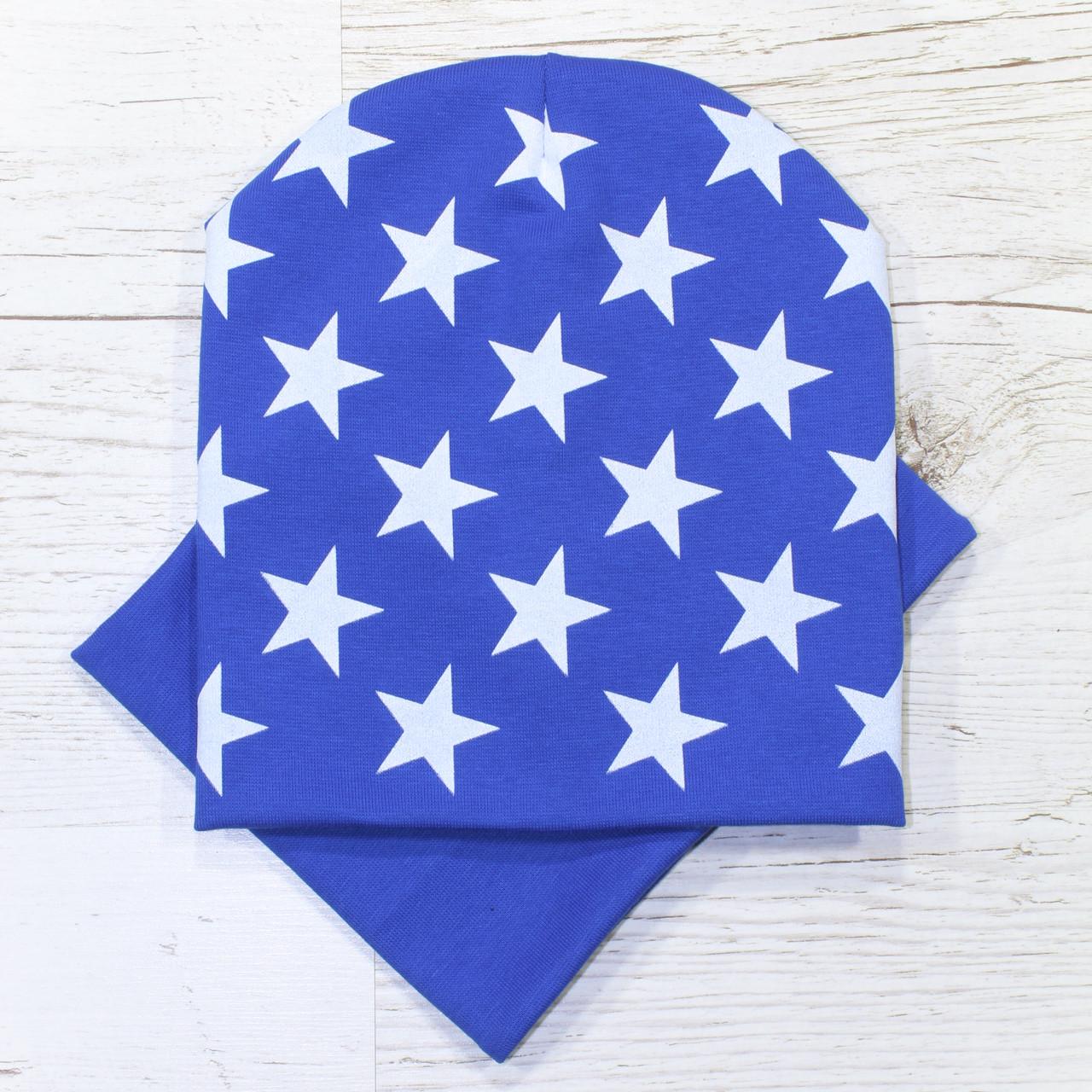 Детская шапка с хомутом Кahta Kids Hat р. 48-52 Синий (OC-198)