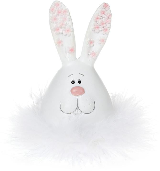 Статуэтка декоративная Зайчик-Пушок 4х4х7,5 см полистоун (BD-823-908)