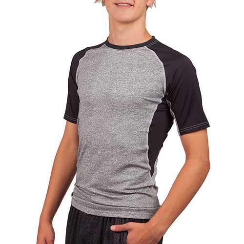 Футболка LD-1105 No branding XXL Серо-черный (06429218)