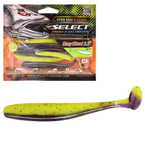 Приманка силіконова Stenson G2427 Select Easy Shad 3,5 дюйми col. 201 5 шт. (NA001135)