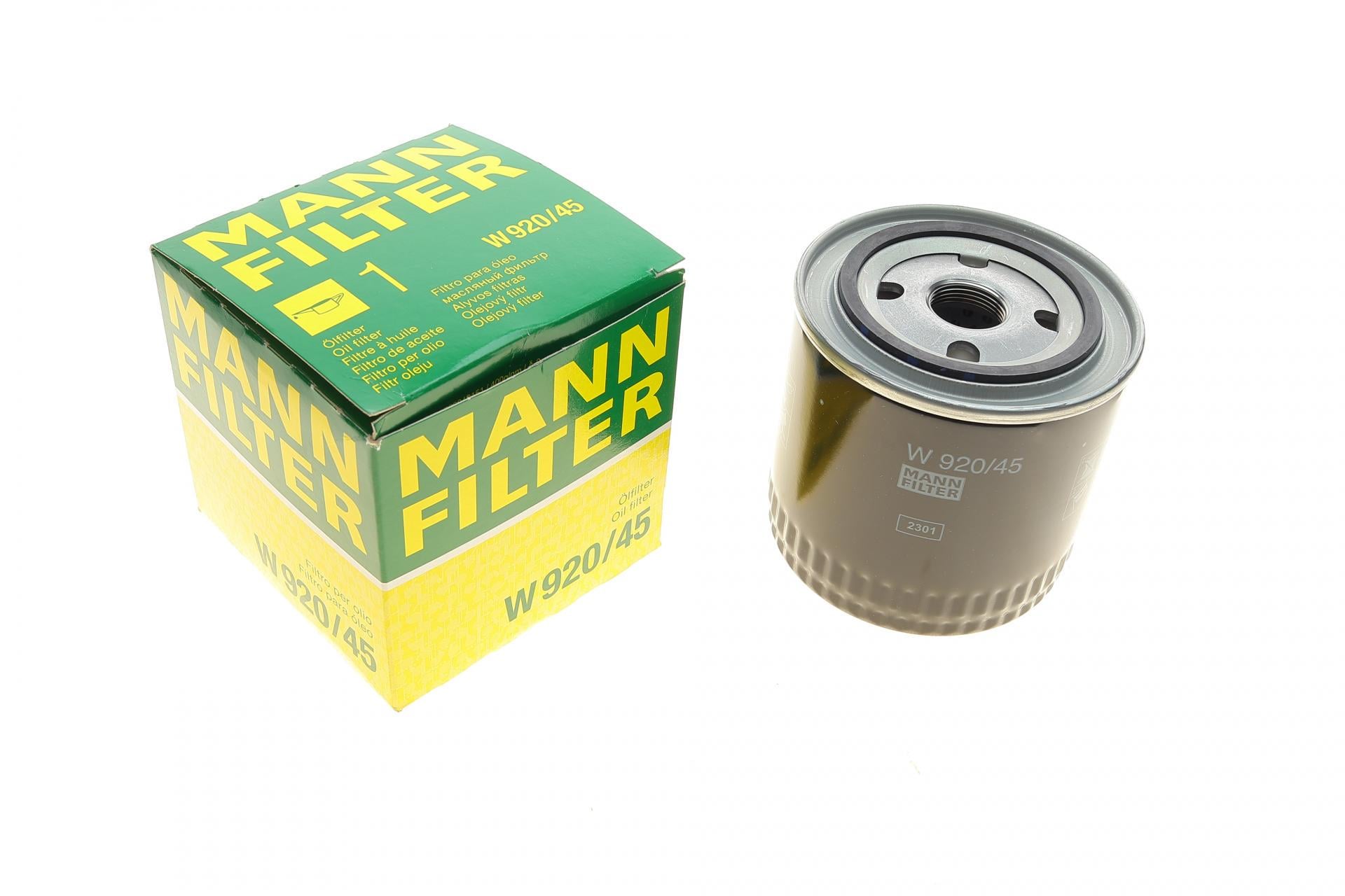 Фильтр масляный Mann-Filter для Ford Mondeo 2,5/3,0i 94-07 (W 920/45)
