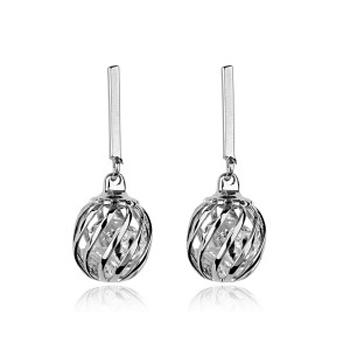 Серьги с кристаллами Сваровски Italina 5867306A Белый