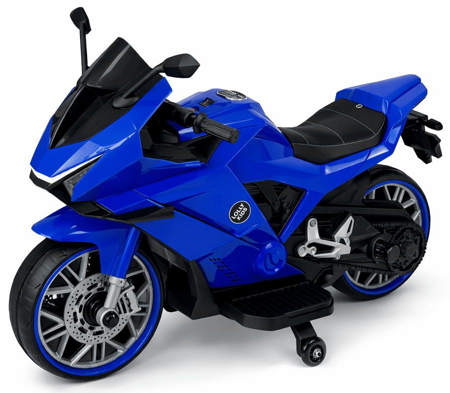 Электромотоцикл детский Lolly Kids LKT-218 с мягким сиденьем Синий (9985)