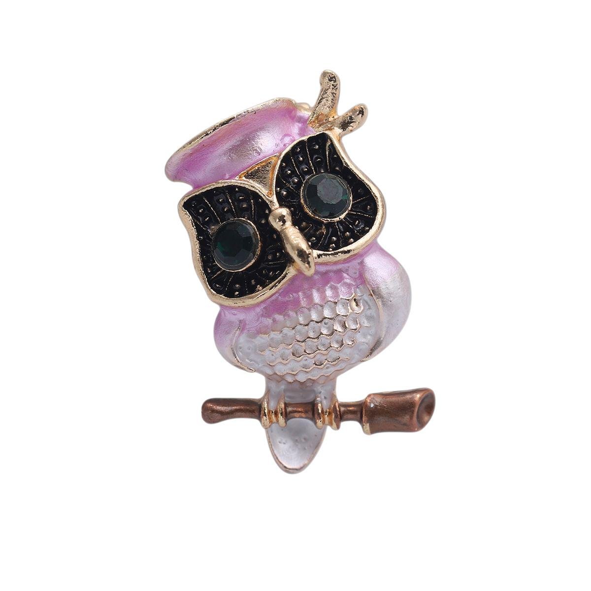 Брошка жіноча Сова 29x19 мм 5,8 г (494693345)