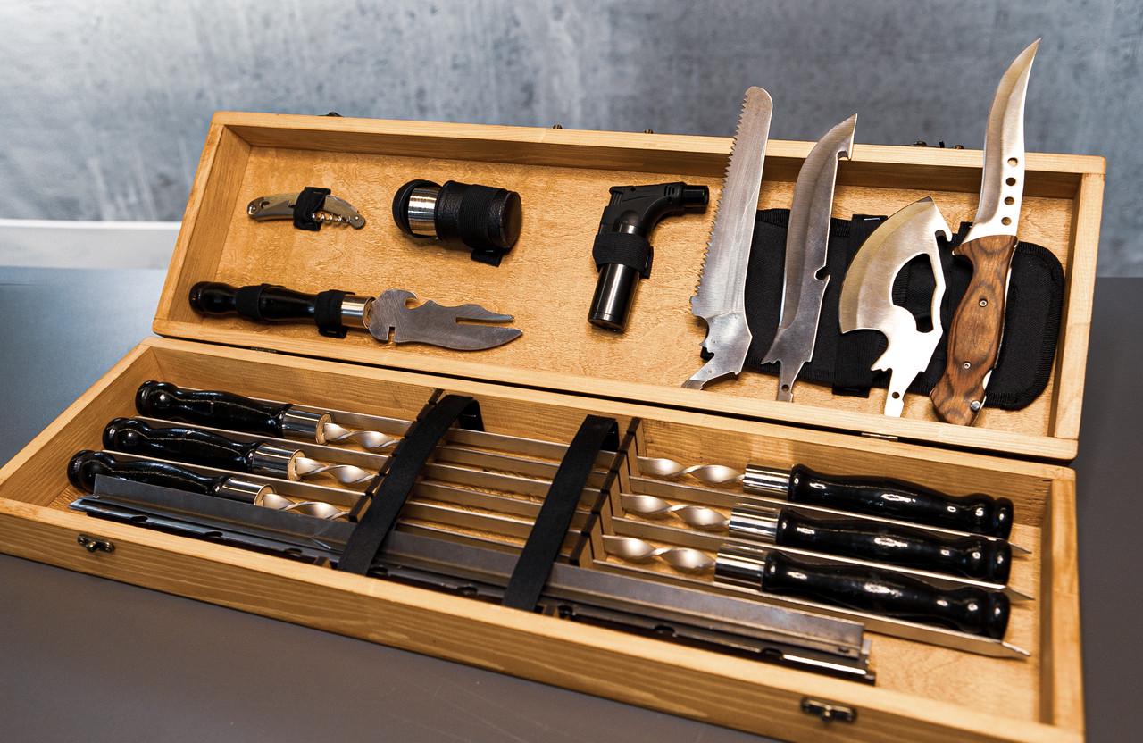 Набор для пикника Grills большой на 6 человек Светлое дерево (2ee08c7b)