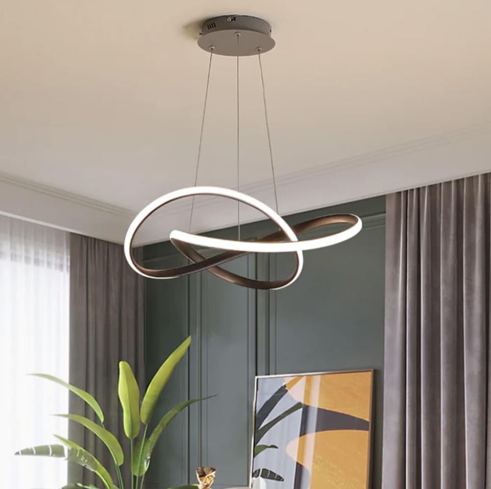 Люстра подвесная LED 75х47 см (SG12 Черный BK_1379)