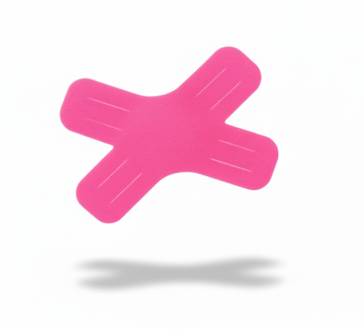 Набор кинезио тейп Х-образный спортивный 10 шт. Розовый (2814285731)