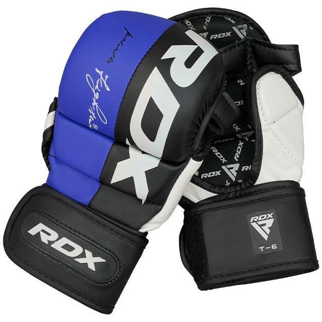 Перчатки греплинговые для ММА RDX T6 Plus Rex L Blue (3070022197)