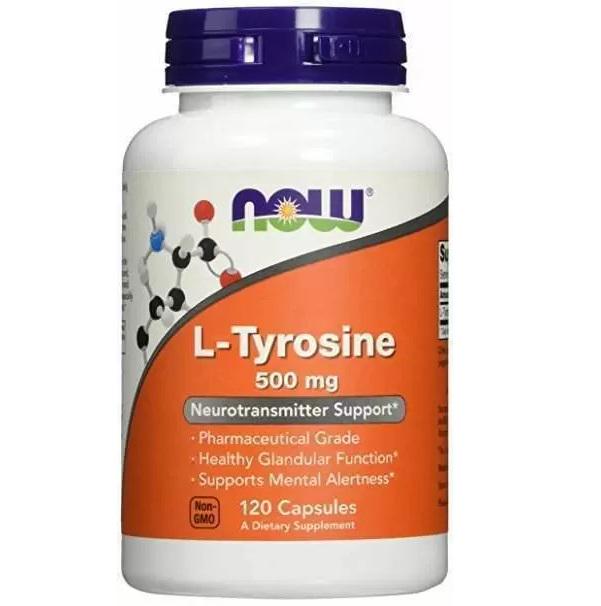 Тирозин Now Foods L-Tyrosine 500 mg 120 капс. (000003118)