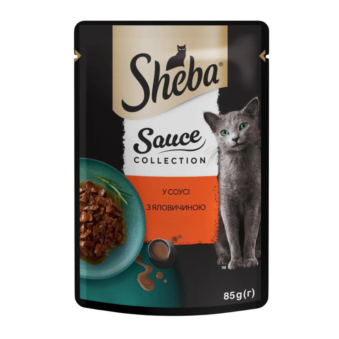 Корм вологий для котів Sheba з яловичиною в соусі 85 г (4770608264406)