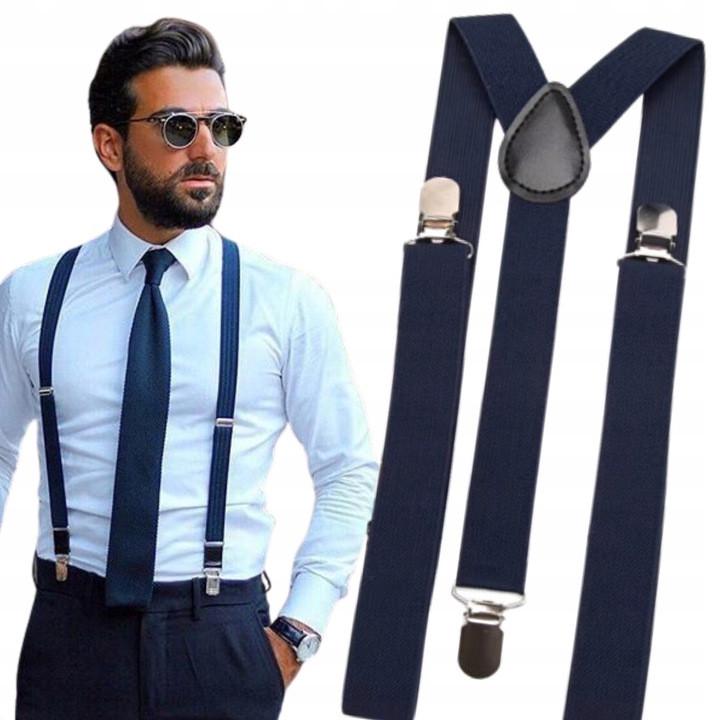 Подтяжки мужские для брюк Martom Темно-синий - фото 3 Подтяжки мужские для брюк Martom Темно-синий - фото 3