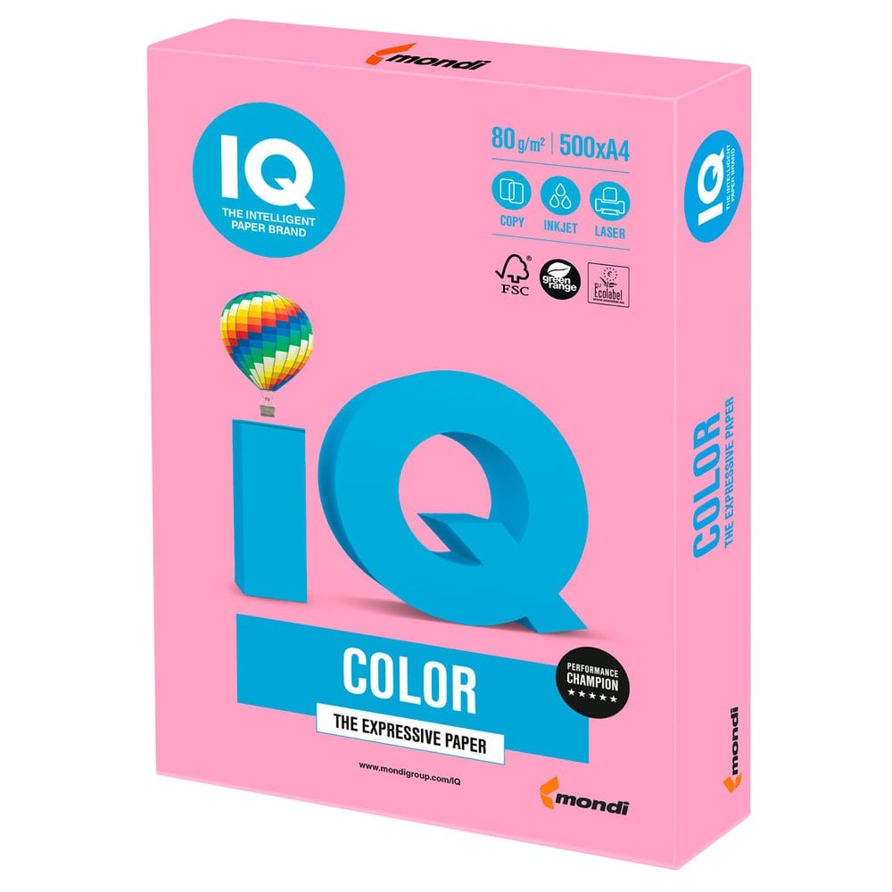 Бумага офисная А4 IQ Color Pastel 500 л Розовая