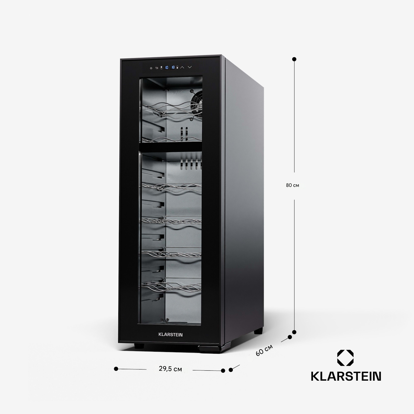 Винний холодильник KLARSTEIN Shiraz 18 Duo 53 л 18 пляшок (10045297) - фото 6 Винний холодильник KLARSTEIN Shiraz 18 Duo 53 л 18 пляшок (10045297) - фото 6
