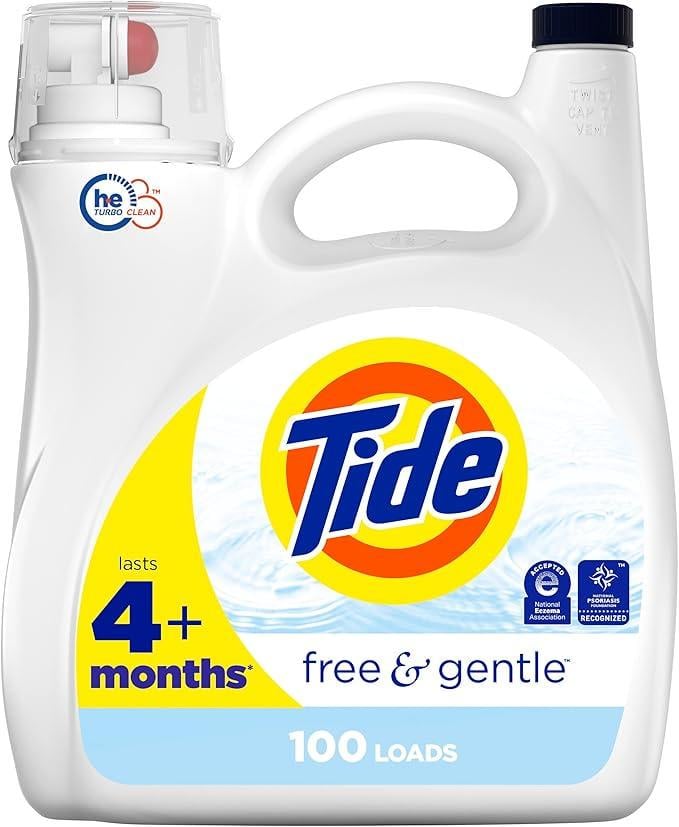 Пральний порошок рідкий Tide Free & Gentle 100 завантажень