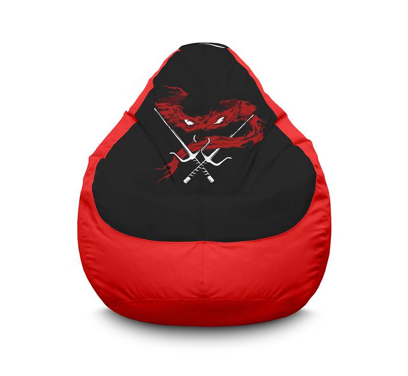 Кресло мешок Ninja Turtles Logo Оксфорд XXXL 100х135 см Красный Кресло мешок Ninja Turtles Logo Оксфорд XXXL 100х135 см Красный