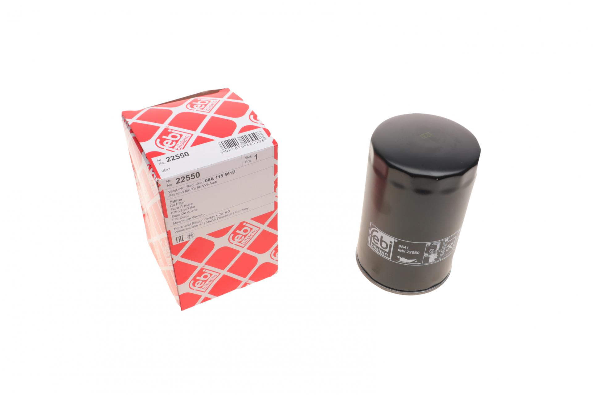 Фильтр масляный FEBI BILSTEIN для VW Caddy III/T5/Golf/Passat/Skoda (Octavia 1,6-2,0 96-15- (22550)