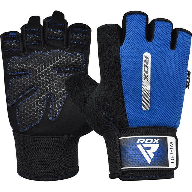 Рукавички для фітнесу RDX W1 HALF S Blue (3019812228) Рукавички для фітнесу RDX W1 HALF S Blue (3019812228)
