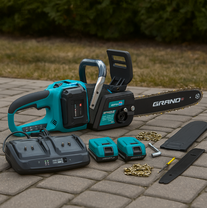 Пила ланцюгова акумуляторна Grand АПЦ-M 40 V/16 BL 20 В 4А·год 405 мм - фото 4