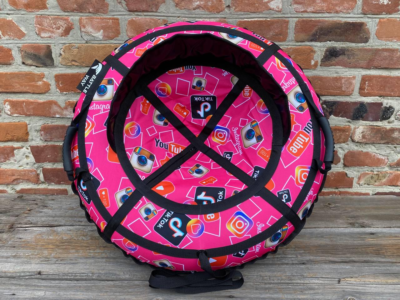 Тюбінг Tik-Tok зі спинкою 120 см камера 15" (bbc3c87c) Тюбінг Tik-Tok зі спинкою 120 см камера 15" (bbc3c87c)