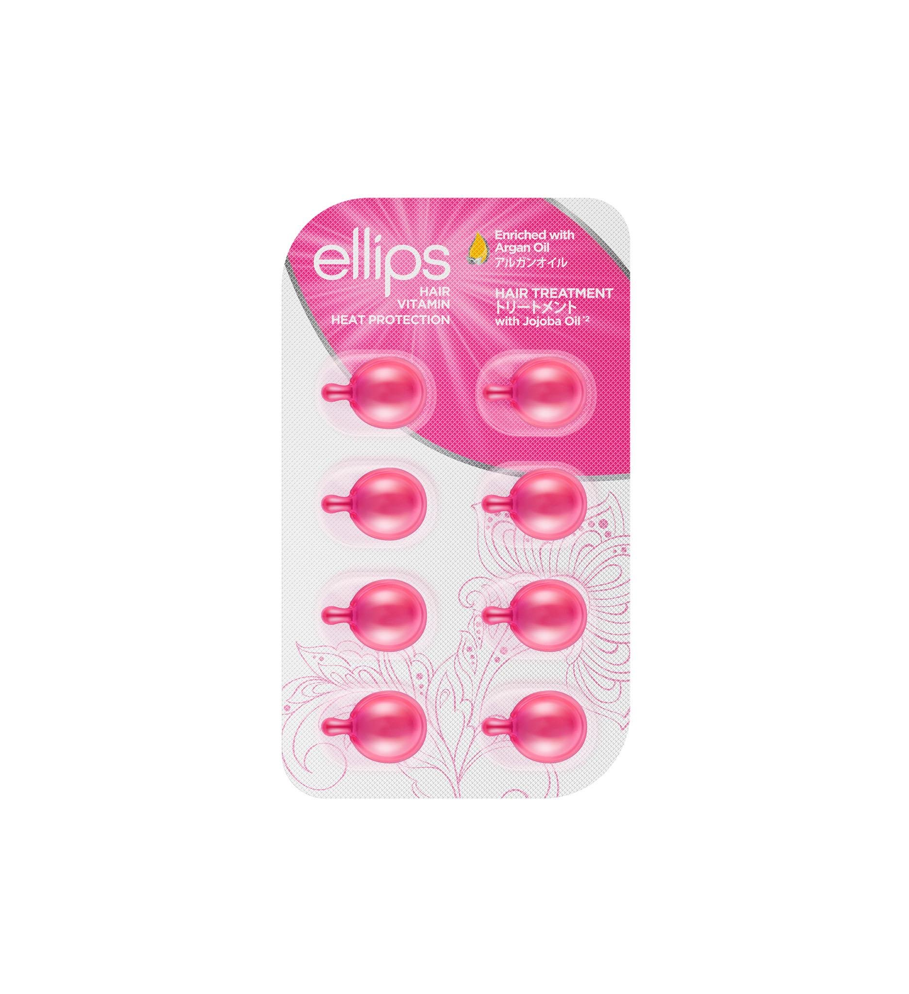 Витамины для волос Ellips Терапия для волос с маслом Жожоба 8 капсул