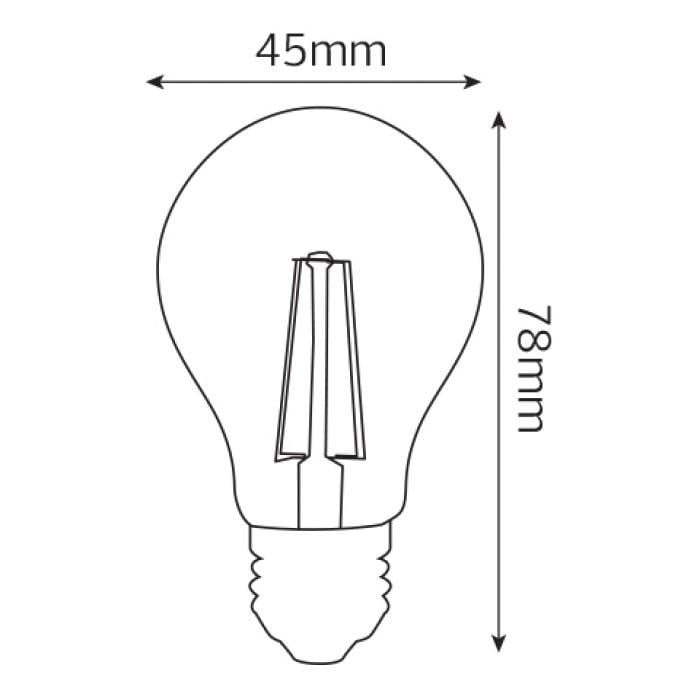 Лампа светодиодная HOROZ ELECTRIC Filament Mini Globe-6 6W A60 E27 4200K - фото 2