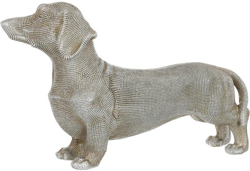 Статуэтка декоративная Montacute Такса в серебре 25х15 см