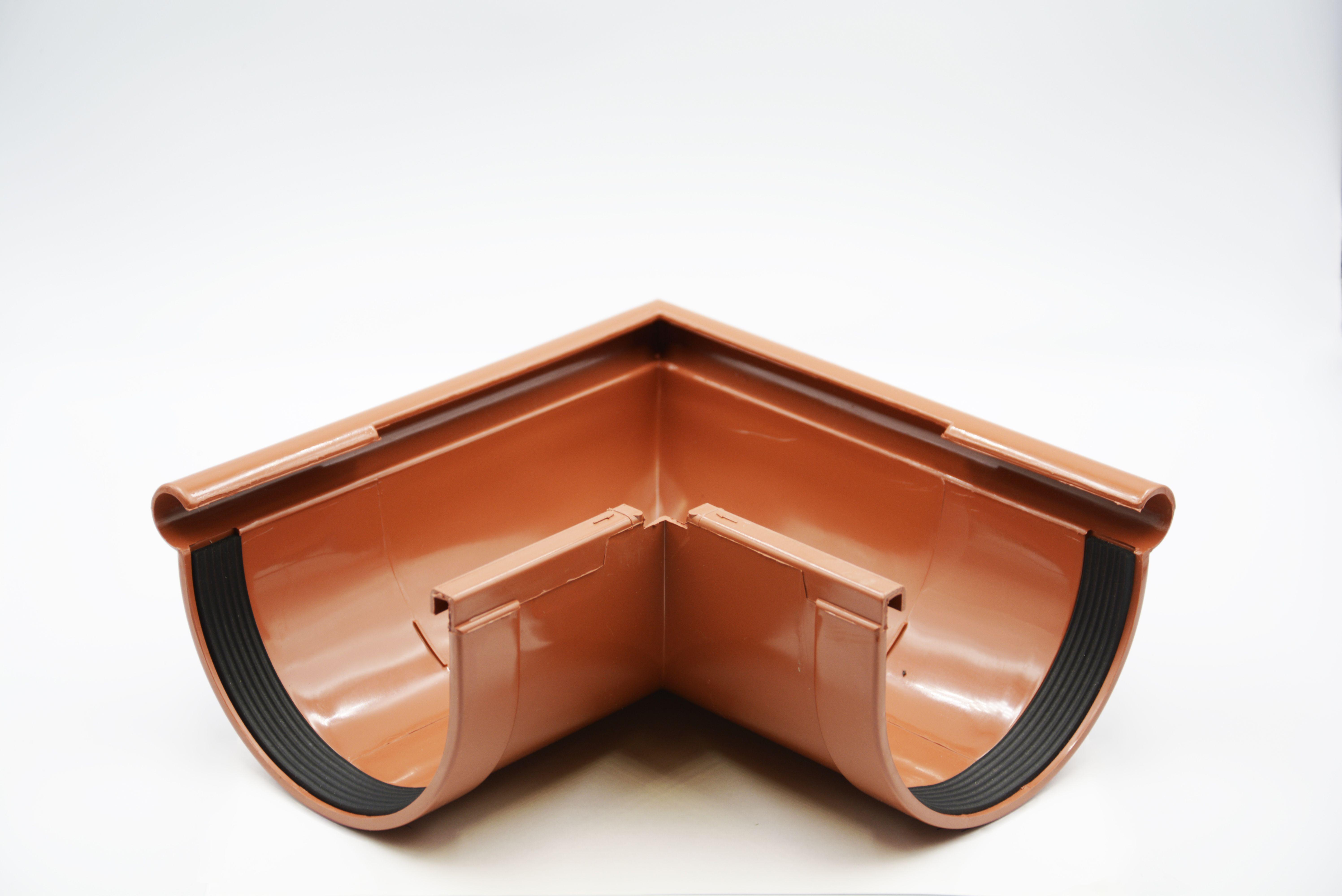 Кут ринви зовнішній RAINWAY 90° D 90 мм Цегляний RAL 8004 (10.090.09.006.RW) Кут ринви зовнішній RAINWAY 90° D 90 мм Цегляний RAL 8004 (10.090.09.006.RW)