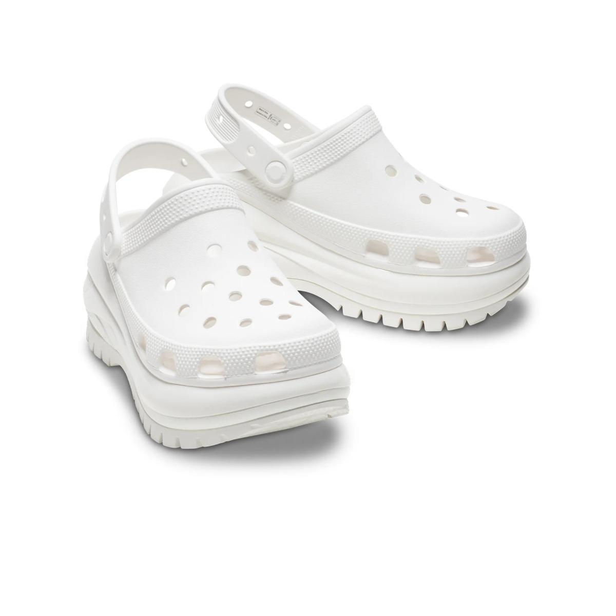 Сабо женские Crocs Mega Crush M6W8 р. 38 24,5 см White (207988) - фото 3