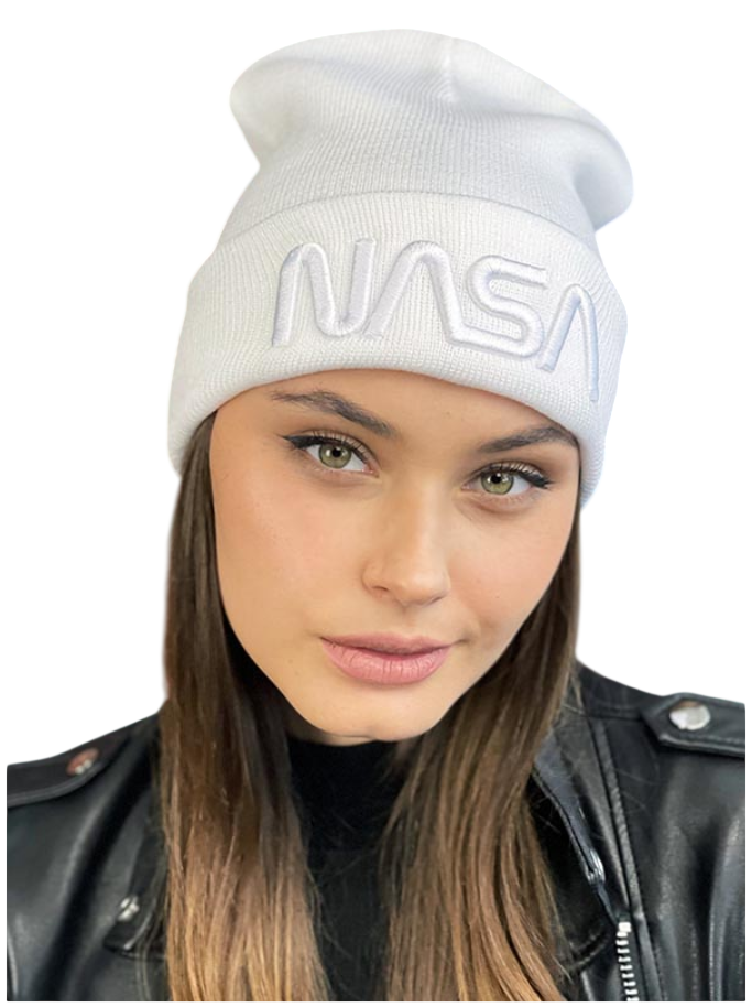Шапка жіноча демісезонна Nasa 865W Білий (2450099349)