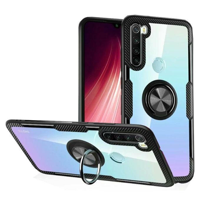 Чехол Primolux Ring Magnetic Stand для Xiaomi Redmi Note 8 - Black