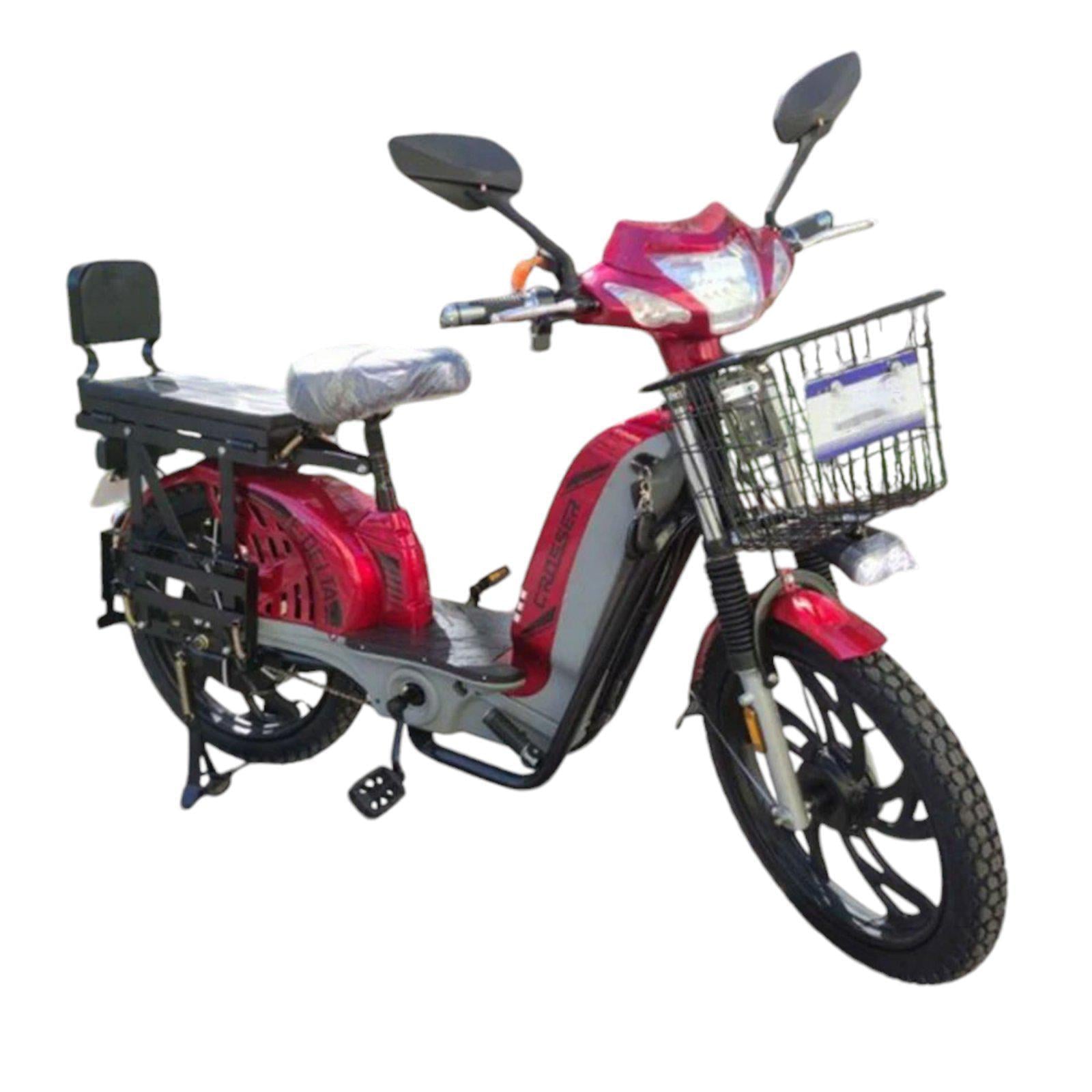 Електроскутер двомісний Crosser E-Delta 800W 60V 15Ah Червоний