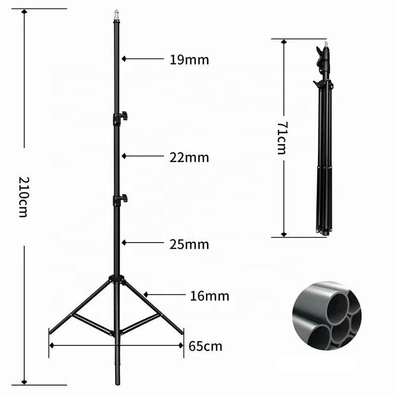 Стойка-штатив для кольцевой лампы Light Stand усилена 210 см - фото 2