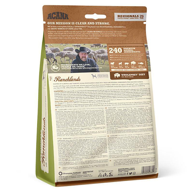 Корм сухий для собак різних порід ACANA RANCHLANDS DOG з червоним м'ясом і рибою 6 кг (a54360) - фото 6