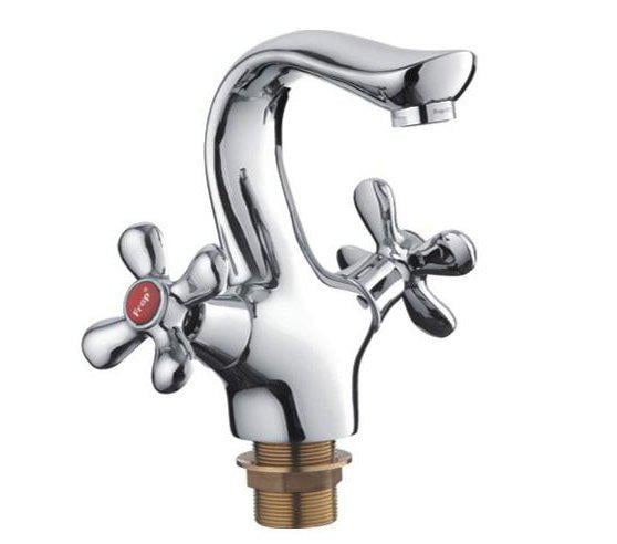 Змішувач для умивальника Frap H731 F10731-B 1034173 двовентильний Хром (102527) Змішувач для умивальника Frap H731 F10731-B 1034173 двовентильний Хром (102527)