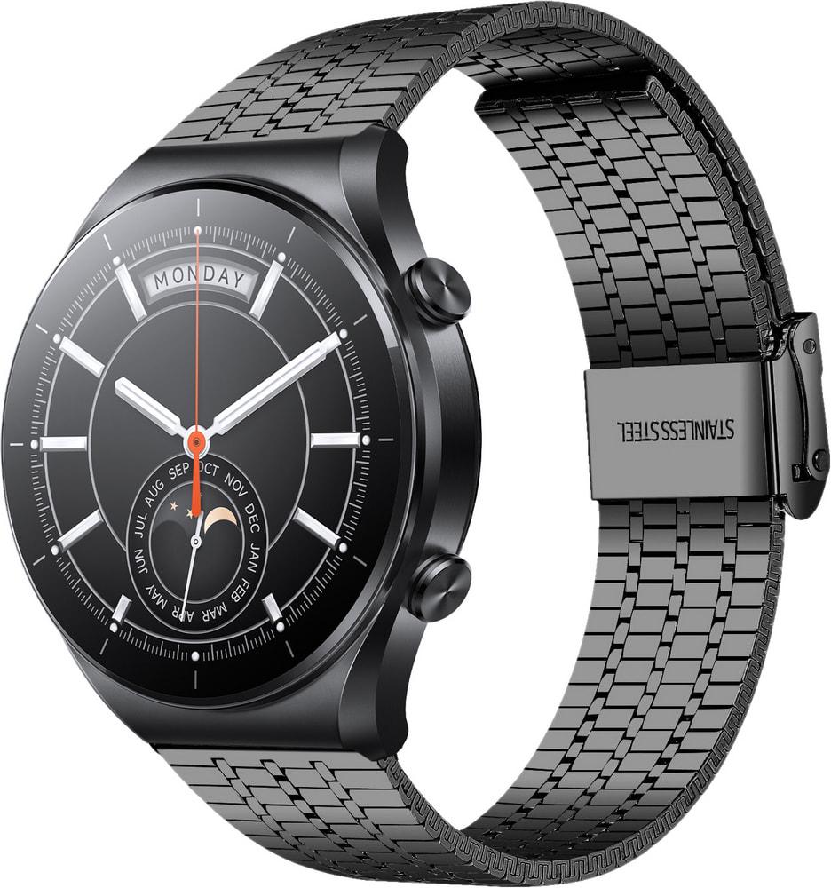 Браслет металлический Counic для Xiaomi Watch S1 Black (34131-2B)