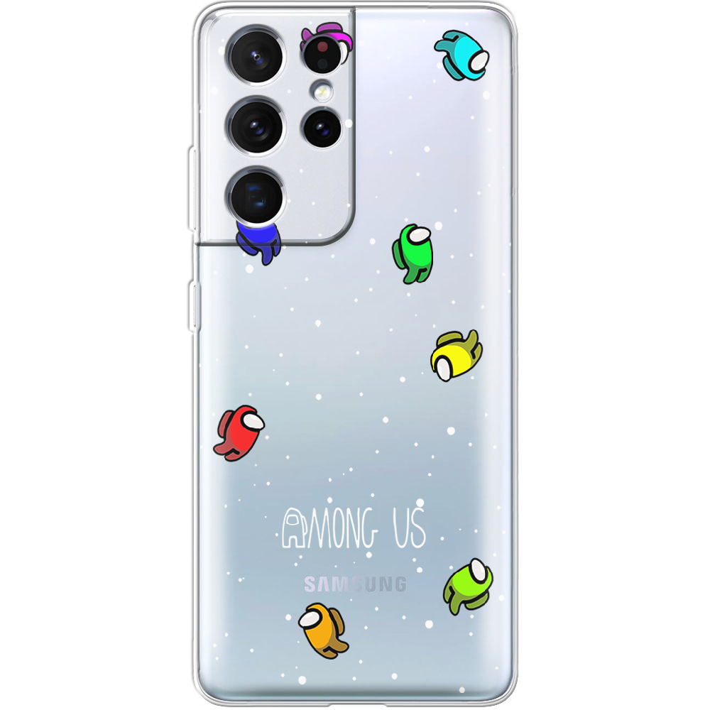 Чохол BoxFace Samsung G998 Galaxy S21 Ultra Among Us Invisible Прозорий силікон (41719-bk76-41719)