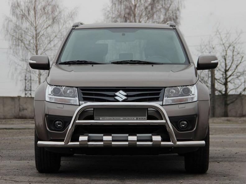 Кенгурятник ST-WT-15 CAN для Suzuki Grand Vitara 2005-2017 гг. нержавеющая сталь Хром