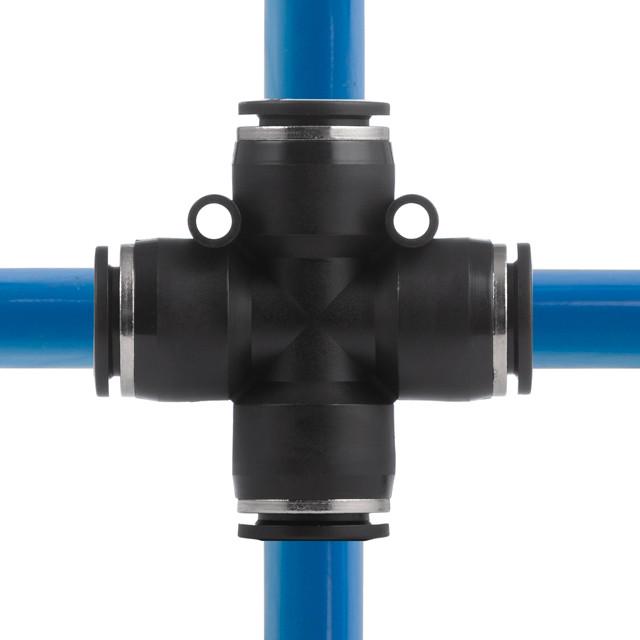 Соединение цанговое для шлангов Intertool PT-2369 Х-образное 12 мм (130338) - фото 4